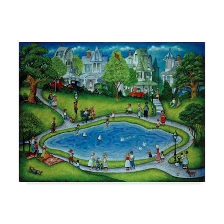 Bill Bell 'The Park' Canvas Art,35x47